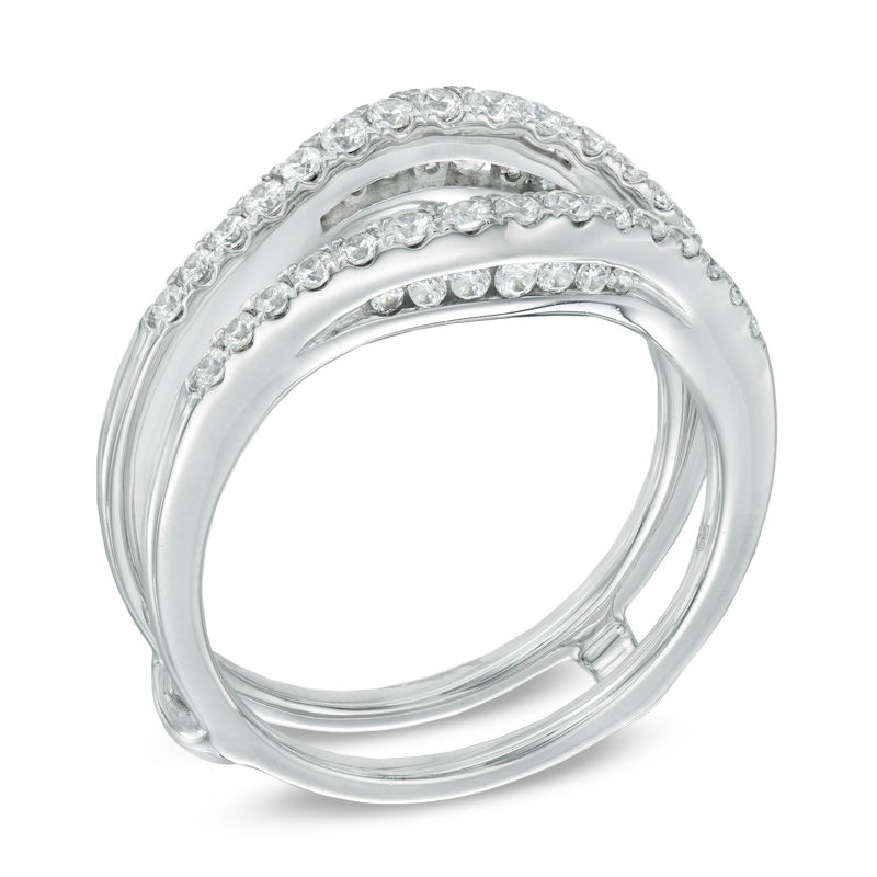 Main Image 2 of 1/2 CT. T.W. Diamond Contour Enhancer in 14K White Gold