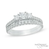 Thumbnail Image 1 of 1 CT. T.W. Diamond Past Present Future® Bridal Set in 14K White Gold