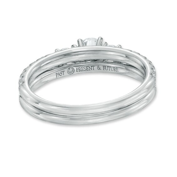1 CT. T.w. Diamond Past Present FutureÂ® Bridal Set in 14K White Gold