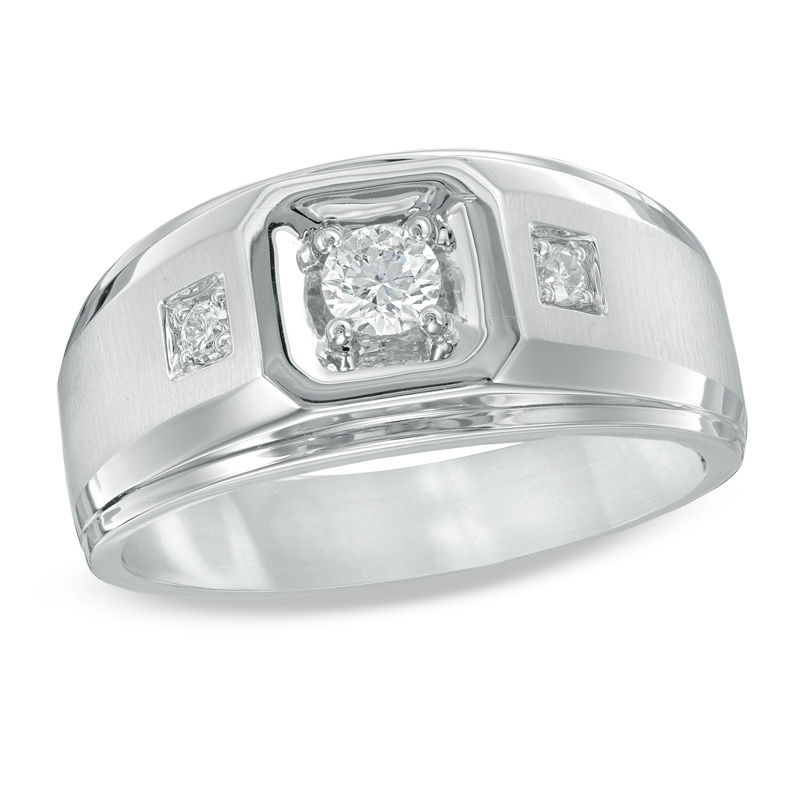 Main Image 1 of 1/3 CT. T.W. Diamond Ring in 10K White Gold