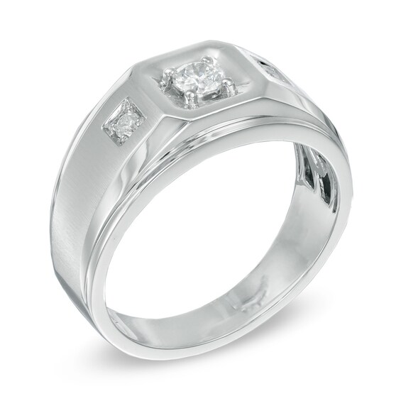 1/3 CT. T.w. Diamond Ring in 10K White Gold