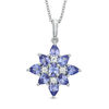 Thumbnail Image 1 of Tanzanite and Diamond Accent Pendant in 10K White Gold