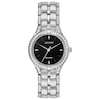 Thumbnail Image 1 of Ladies' Citizen Eco-Drive® Silhouette Crystal Accent Watch with Black Dial (Model: FE2060-53E)
