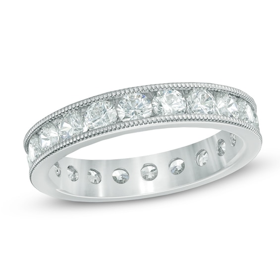 2 CT. T.w. Diamond Vintage-Style Eternity Band in Platinum