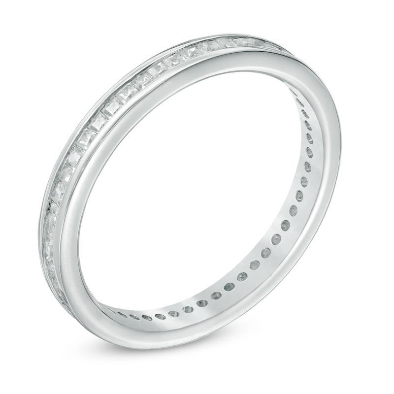 Main Image 2 of 1/2 CT. T.W. Princess-Cut Diamond Eternity Band in Platinum