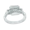 Thumbnail Image 3 of 1 CT. T.W. Certified Emerald-Cut Diamond Past Present Future® Engagement Ring in 14K White Gold (J/I1)