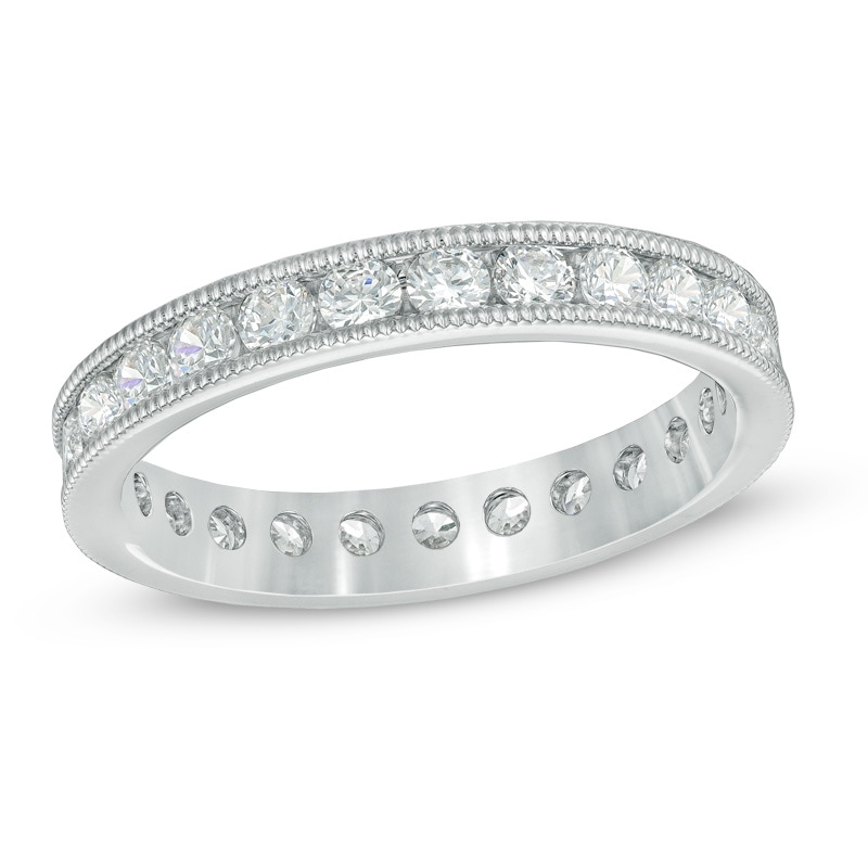 1-1/2 CT. T.W. Diamond Vintage-Style Eternity Band in Platinum