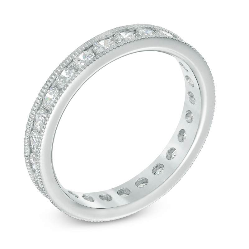 1-1/2 CT. T.W. Diamond Vintage-Style Eternity Band in Platinum