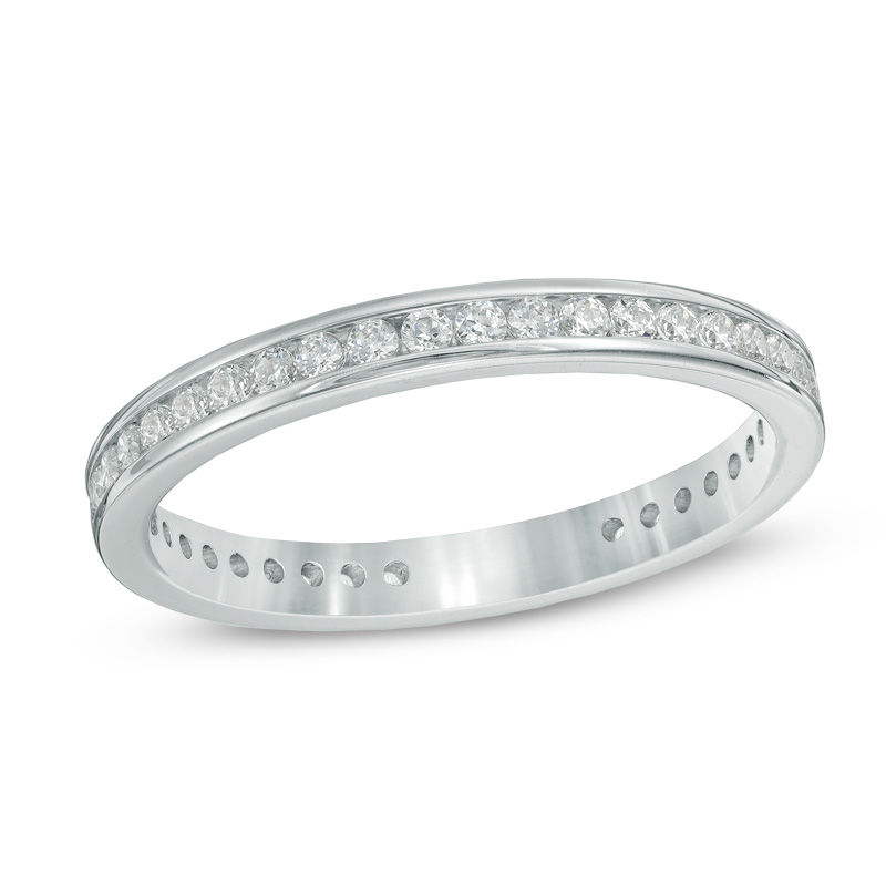 Main Image 1 of 1/2 CT. T.W. Diamond Eternity Band in Platinum