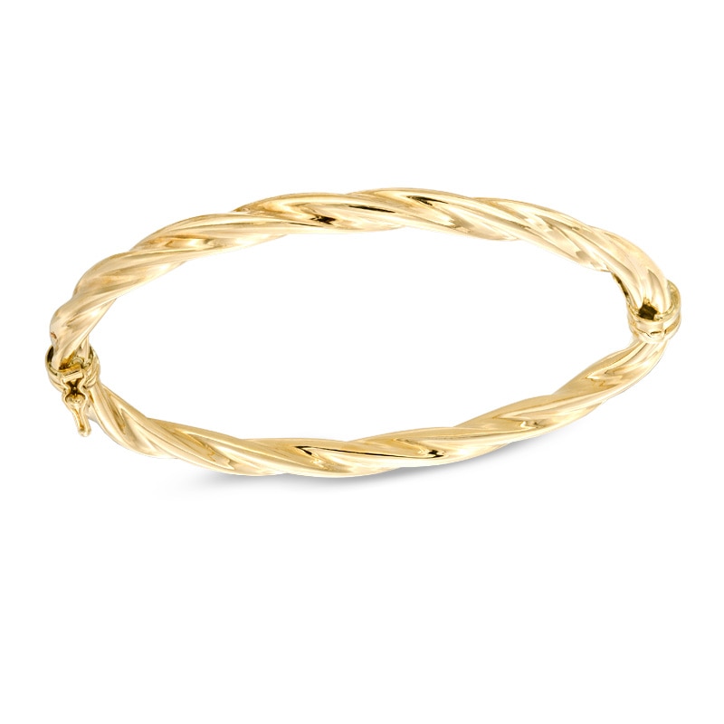 Main Image 1 of Polished Twist Bangle in 10K Gold