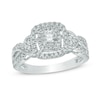 Thumbnail Image 0 of 1/2 CT. T.W. Diamond Frame Vintage-Style Engagement Ring in 10K White Gold