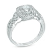 Thumbnail Image 1 of 1/2 CT. T.W. Diamond Frame Vintage-Style Engagement Ring in 10K White Gold