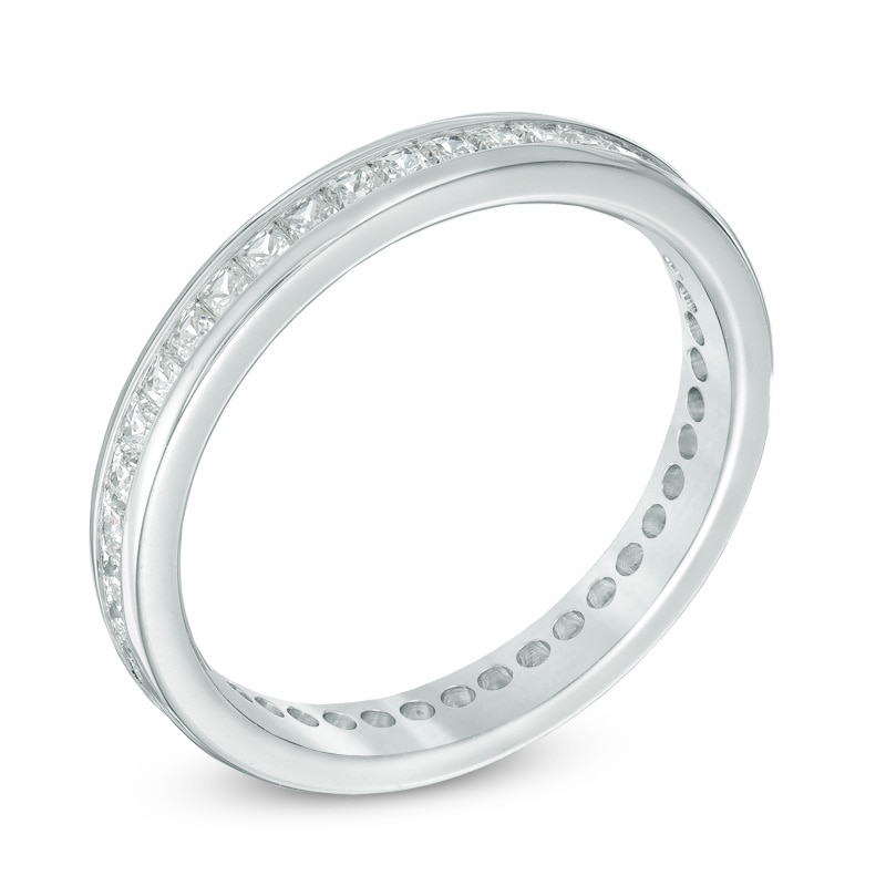 Main Image 2 of 1 CT. T.W. Princess-Cut Diamond Eternity Band in Platinum