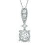 Thumbnail Image 1 of 1/2 CT. T.W. Diamond Drop Pendant in 10K White Gold