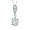 Thumbnail Image 0 of 1/2 CT. T.W. Diamond Drop Pendant in 10K White Gold