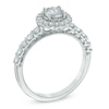Thumbnail Image 1 of 3/4 CT. T.W. Diamond Scallop Frame Engagement Ring in 14K White Gold