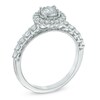 Thumbnail Image 2 of 3/4 CT. T.W. Diamond Scallop Frame Engagement Ring in 14K White Gold