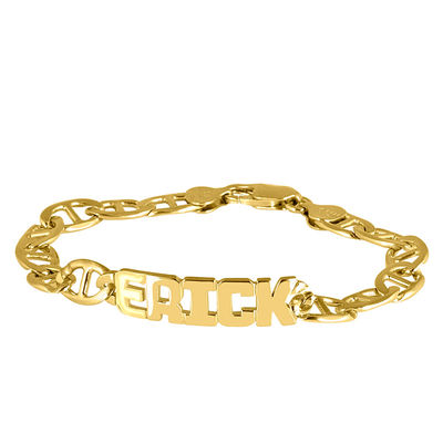 Iosselliani Dirty Crystal Bracelet in Gold Metallic Womens Mens Jewellery Mens Bracelets 
