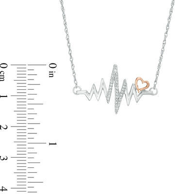 Heart Necklace in Sterling Silver 