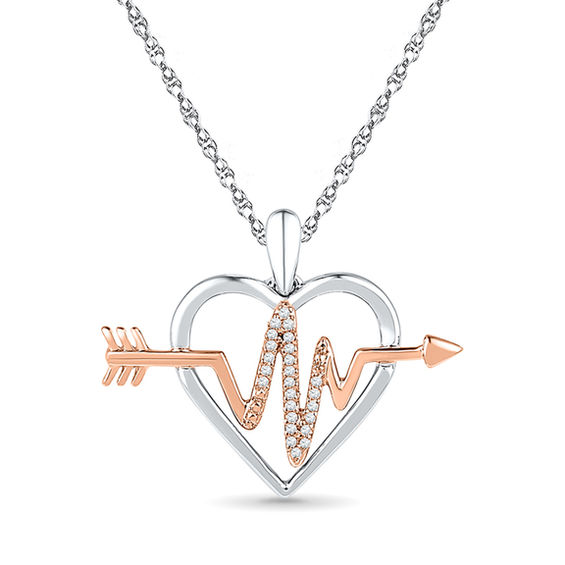 Heartbeat necklace zales discount