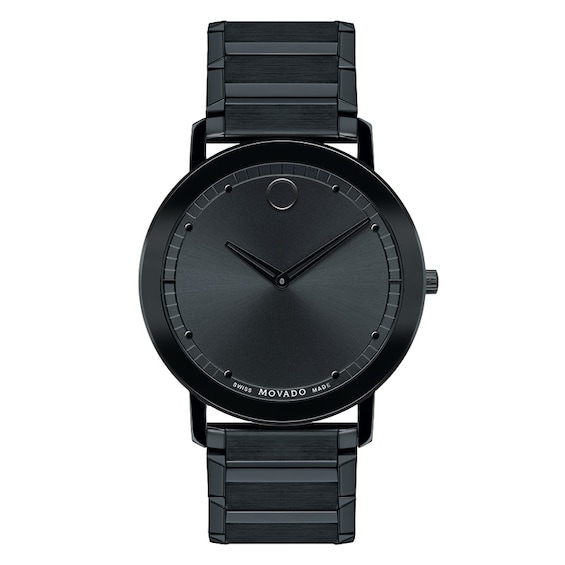 Men's Movado Sapphireâ¢ Watch with Black Dial (Model: 606882)