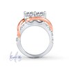 Thumbnail Image 2 of Ever Us® 1-1/2 CT. T.W. Two-Stone Diamond Swirl Band in 14K Two-Tone Gold