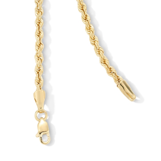 10K Semi-Solid Gold Rope Chain - 20"
