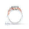 Thumbnail Image 2 of Ever Us® 3/4 CT. T.W. Two-Stone Diamond Swirl Band in 14K Two-Tone Gold
