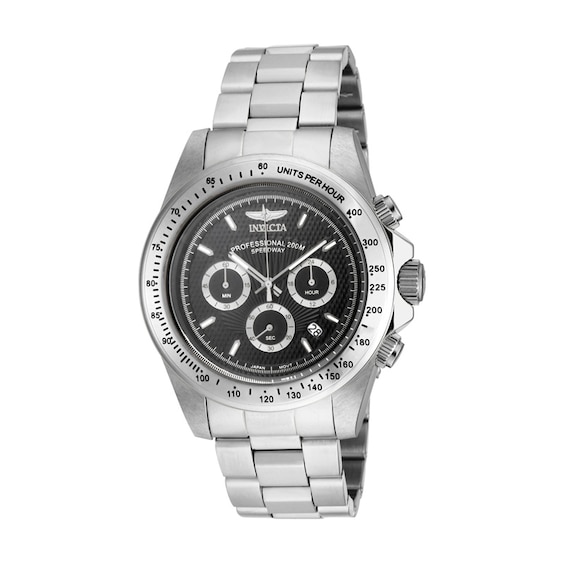 Men's Invicta Speedway Chronograph Watch with Black Dial (Model: 18390)