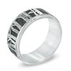 Thumbnail Image 2 of 9.0mm Aspen Tree Comfort Fit Cobalt Wedding Band - Size 10