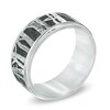 Thumbnail Image 1 of Men's 9.0mm Aspen Tree Comfort Fit Cobalt Wedding Band - Size 10