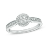Thumbnail Image 0 of 1/4 CT. T.W. Diamond Composite Frame Vintage-Style Ring in 10K White Gold