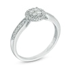 Thumbnail Image 1 of 1/4 CT. T.W. Diamond Composite Frame Vintage-Style Ring in 10K White Gold