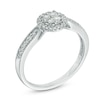Thumbnail Image 2 of 1/4 CT. T.W. Diamond Composite Frame Vintage-Style Ring in 10K White Gold