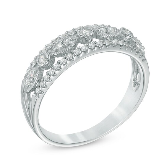 1/5 CT. T.w. Diamond Band in 10K White Gold