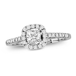 3/4 CT. T.W. Radiant-Cut Diamond Frame Engagement Ring in 14K White Gold