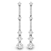 Thumbnail Image 1 of 2 CT. T.W. Diamond Line Drop Earrings in 14K White Gold (J/I1)