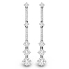 Thumbnail Image 0 of 2 CT. T.W. Diamond Line Drop Earrings in 14K White Gold (J/I1)