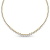 Thumbnail Image 0 of 3-1/2 CT. T.W. Diamond Tennis Necklace in 14K Gold - 17" (I/I2)