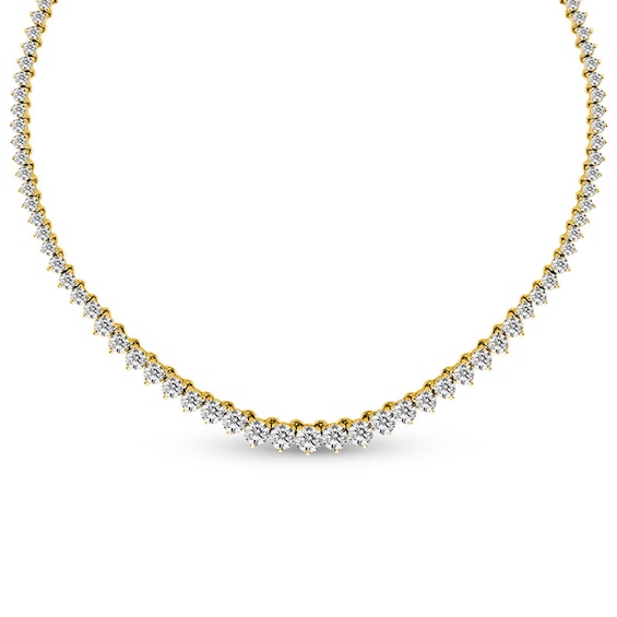 3-1/2 CT. T.w. Diamond Tennis Necklace in 14K Gold - 17" (I/I2)