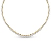 Thumbnail Image 0 of 11-3/4 CT. T.W. Diamond Tennis Necklace in 14K Gold - 17" (I/I1)