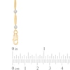Thumbnail Image 2 of Oval Lab-Created Ruby and Diamond Accent Bracelet in Sterling Silver and 10K Gold Plate - 7.25"