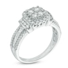 Thumbnail Image 2 of 1 CT. T.W. Diamond Composite Frame Engagement Ring in 10K White Gold