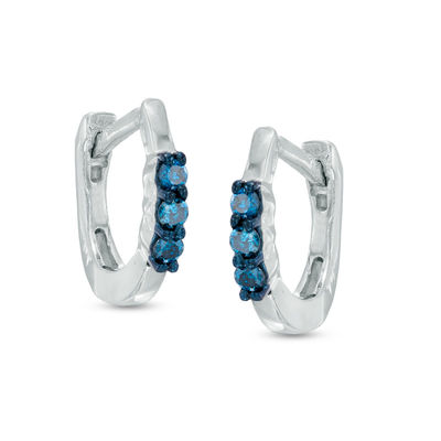 zales blue diamond earrings