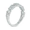Thumbnail Image 2 of 1/20 CT. T.W. Diamond Alternating Hearts Ring in 10K White Gold