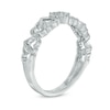 Thumbnail Image 1 of 1/20 CT. T.W. Diamond Alternating Hearts Ring in 10K White Gold