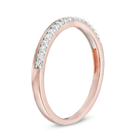 1/8 CT. T.w. Diamond Wedding Band in 10K Rose Gold