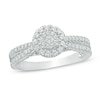 Thumbnail Image 1 of 1/2 CT. T.W. Multi-Diamond Frame Engagement Ring in 10K White Gold