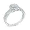 Thumbnail Image 2 of 1/2 CT. T.W. Multi-Diamond Frame Engagement Ring in 10K White Gold