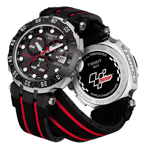 Men's Tissot T-Race MotoGP Chronograph Strap Watch with Black Dial (Model: T092.417.27.201.00)